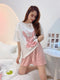 IMG 124 of Three-Piece Summer Korean Loose Slim Look Trendy Printed Casual Women Loungewear Sleepwear