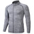 Img 8 - Sporty Men Stretchable Slim Look Quick-Drying Jogging Zipper Long Sleeved Fitness Training Sweatshirt Stand Collar Fitted T-Shirt