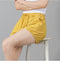 IMG 106 of Striped Cotton Shorts Short Wide Leg Women Pants Summer Loose Pocket Elastic Waist Shorts