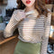 IMG 109 of Elegant False Two-Piece U-Neck Slim Look Sweater chicUndershirt Women Outerwear