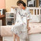 Summer Women Pyjamas Pocket Design Trendy ins Home Outdoor Cotton Teens Mid-length Sleepwear