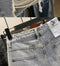 IMG 107 of Ripped Denim Shorts Women Burr Plus Size High Waist Slim Look A-Line Bermuda Summer Loose Thin Shorts