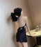 Img 3 - Summer Pajamas Women Sweet Look Sexy Lace Bare Back Bow Slip Pyjamas Loungewear