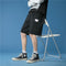 IMG 116 of Summer insTrendy Label Sporty Casual Shorts Men Korean Loose Straight Plus Size knee length Shorts