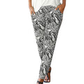 Img 7 - Women Summer Trendy High Waist Printed Pants Straight Street Style Casual