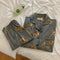 IMG 117 of Korea insAdorable Bear Pajamas Women insTwo-Piece Sets Sleeve Length Pants Loungewear Sleepwear