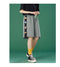 IMG 114 of Women Summer Personality Matching Shorts Color-Matching Trendy Loose Wide Leg Slim Look Bermuda q Shorts