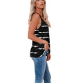 Img 4 - Summer Europe Women Sexy Sleeveless Camisole V-Neck Striped Printed T-Shirt Tops Camisole