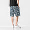 IMG 105 of Summer Men Denim knee length Young Trendy Pants Loose Chequered Shorts