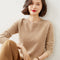 Img 3 - Long Sleeved Wool Knitted Sweater Women Korean Slim Look Round-Neck Undershirt