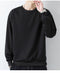 IMG 118 of Sweatshirt Long Sleeved Solid Colored Round-Neck Blank Pattern Trendy Loose Teens Outerwear