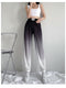 IMG 115 of Summer Gradient Trendy Jogger Ice Silk Drape Casual Pants Loose Thin Women Pants