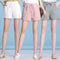 Img 1 - Summer Thin Ice Silk Cotton Blend Casual Pants Women Drawstring Elastic Waist Loose Plus Size Carrot High Shorts