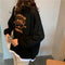 IMG 137 of Hong Kong cecSweatshirt Women Korean insLoose Lazy False Two-Piece bf Thin Tops Outerwear