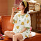 Pajamas Women Short Sleeve Cotton Summer Printed Loungewear Two-Piece Sets Design Sleepwear