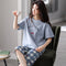 Img 16 - Summer Pajamas Women Loungewear Sets Japan/Korea Sweet Look Adorable Short Sleeve Pants Round-Neck Loose Young Plus Size Pants