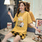 Pajamas Women Summer Short Sleeve Korean Student Thin Plus Size Adorable Cartoon Outdoor Loungewear Sets Sleepwear