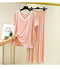 IMG 114 of Summer Casual Sets Women Long Pants Modal Pajamas Loose Slim Look Home Plus Size Short Sleeve T-Shirt Two-Piece Sleepwear