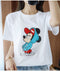 Img 2 - Short Sleeve T-Shirt Summer Round-Neck Women INS Korean Loose Trendy Mickey Mouse Cartoon Tops T-Shirt