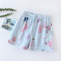 Img 3 - Cotton Pajamas Pants Women Double Layer Summer Thin Shorts Outdoor Fairy-Look Loungewear Loose Plus Size Home