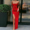 Img 3 - Hip Flattering Sexy Strap Elegant Splitted Solid Colored Dress