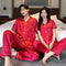 Couple Pajamas Men Summer Thin Silk Minimalist Solid Colored Replica Korean Plus Size Loungewear Sets Sleepwear