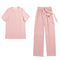 Img 5 - Pajamas Women Summer Silk Short Sleeve Student isn Korean Thin Loose Plus Size Home Outdoor