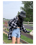 IMG 119 of Denim Shorts Women High Waist Loose Slim Look Wide Leg Niche Burr Ripped Summer Hot Pants Korean Shorts