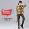 Sets Chequered Shirt Loose Dance Costume Pants