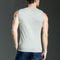 Img 2 - Men Cotton Tank Top Summer Undershirt Bra Plus Size Fitness Sporty Vest Sleeveless