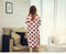 IMG 111 of Summer Short Sleeve Pajamas Loungewear Poker Dot Dress Korean Plus Size Loose Pregnant Woman Pyjamas Women Outdoor Sleepwear