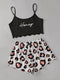 IMG 111 of English HoneyPrinted Strap Tops Leopard Stripes Printed Shorts Loungewear Sets TL Sleepwear