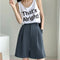 Img 3 - Suits Shorts Women Summer Thin Loose Pants Wide Leg High Waist Straight A-Line Sexy Casual Bermuda