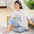 Img 1 - Streaming Couple Pajamas Loungewear Sets Korean Casual Men Women Pants