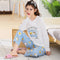 Img 1 - Streaming Couple Pajamas Loungewear Sets Korean Casual Men Women Pants