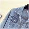 IMG 116 of Korean All-Matching Bling Embroidery Denim Women Loose bf Tops Short Jacket Outerwear