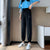 Img 1 - Quick Dry Silk Sport Pants Women Loose Jogger Summer Thin Slim Look High Waist Casual Under