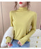 IMG 126 of Black Round-Neck Half-Height Collar Undershirt Women Slim Look Solid Colored Under Long Sleeved Tops Outerwear