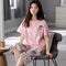 Img 6 - Summer Pajamas Women Loungewear Sets Japan/Korea Sweet Look Adorable Short Sleeve Pants Round-Neck Loose Young Plus Size Pants