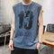 Men ins Sporty Tank Top Jersey Basketball Sleeveless T-Shirt Vest Matching Tank Top