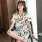 Korean Women Pajamas Cartoon Thin Short Sleeve Shorts Replica Loungewear Sleepwear