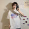 IMG 113 of Summer Korean Loose BFHarajuku Mid-Length Short Sleeve T-Shirt Women Student Tops ins T-Shirt