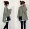 IMG 102 of Women Solid Colored Elegant Japanese Office Casual Two-Piece Sets Sweatshirt Outerwear