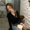 IMG 122 of chicShort Sweater Thin Solid Colored Bare Belly Tops Women Trendy Cardigan Outerwear