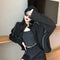 IMG 110 of Black Reflective Short Sexy Sweatshirt Women Batwing Sleeve Long Sleeved Tops Jacket ins Outerwear