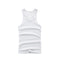 Men Tank Top Indoor Cotton Fitted White Sporty Slim Look Matching Tank Top