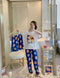 IMG 108 of Hot sale in Southeast AsiaPajamas Women Three-Piece Summer Short Sleeve Long Pants Plus Size Loungewear Sleepwear