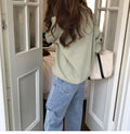 IMG 112 of Sweater Women Loose All-Matching Lazy Cardigan French Tops Demure Outerwear