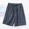 Img 3 - Summer Men Pajamas Pants Thin Cotton Breathable Loose Plus Size Casual Home Shorts Outdoor