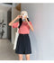 IMG 124 of Suits Shorts Women Summer Thin Loose High Waist Wide Leg Black Straight A-Line Casual Pants Bermuda Shorts